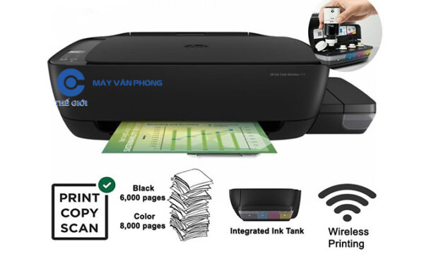 máy in phun màu HP ink tank 415