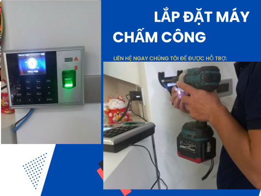 lắp đặt máy chấm công giá rẻ